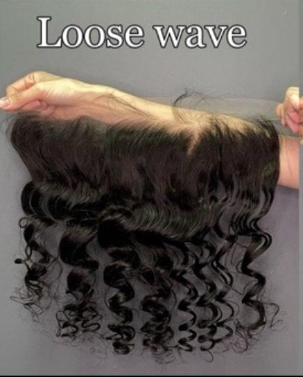 Top Virgin Loose Wave Transparent Lace Frontals